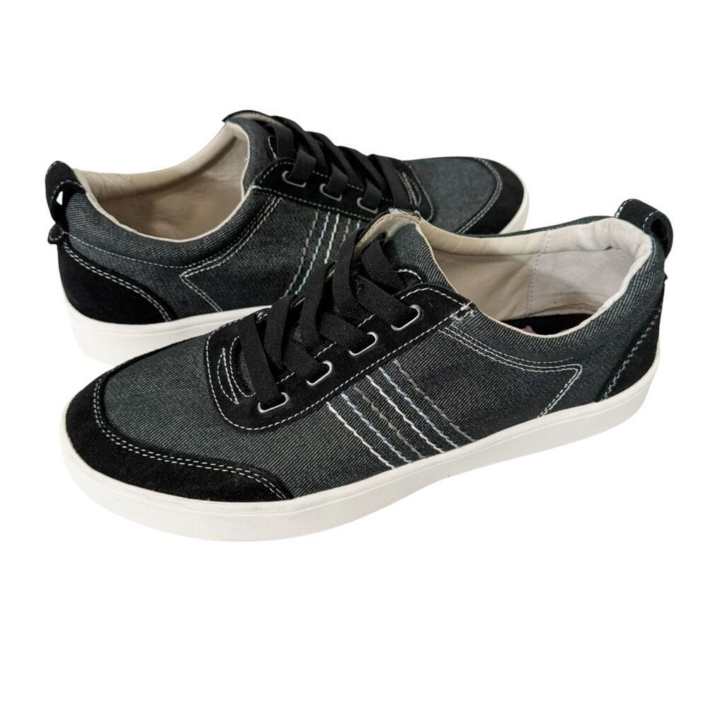 Revitalign Dara Women’s Orthotic Canvas Leather Slip-on Casual Sneakers Size 11